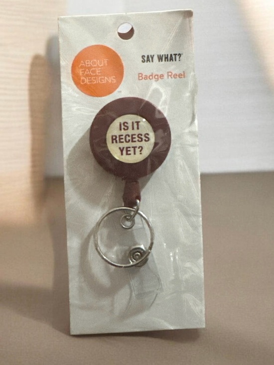 Accessories - "Is It Recess Yet?" Badge Reel
1624